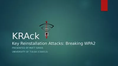 KRAck Key Reinstallation Attacks: Breaking WPA2