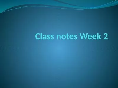 Class notes Week 2 Behaviourism