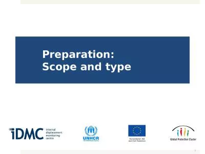 Preparation : Scope and type