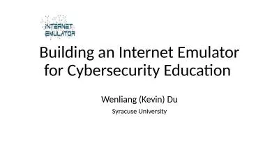 Building an Internet Emulator for Cybersecurity Education