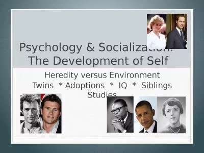 Psychology & Socialization: