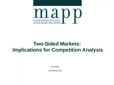 Two-Sided Markets:  Implications