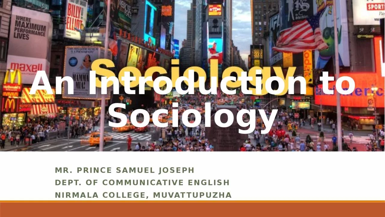 PPT-An Introduction to Sociology