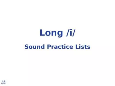 Long /ī/ Sound Practice Lists