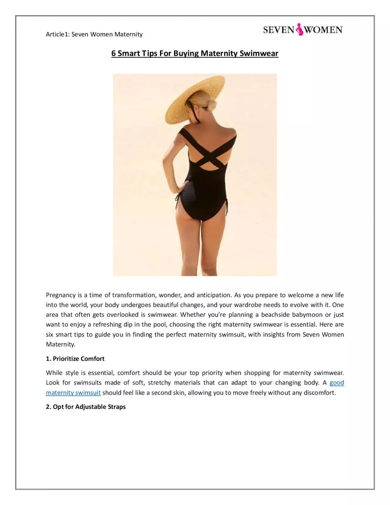 PDF-6 Smart Tips for Buying Maternity Swimwear