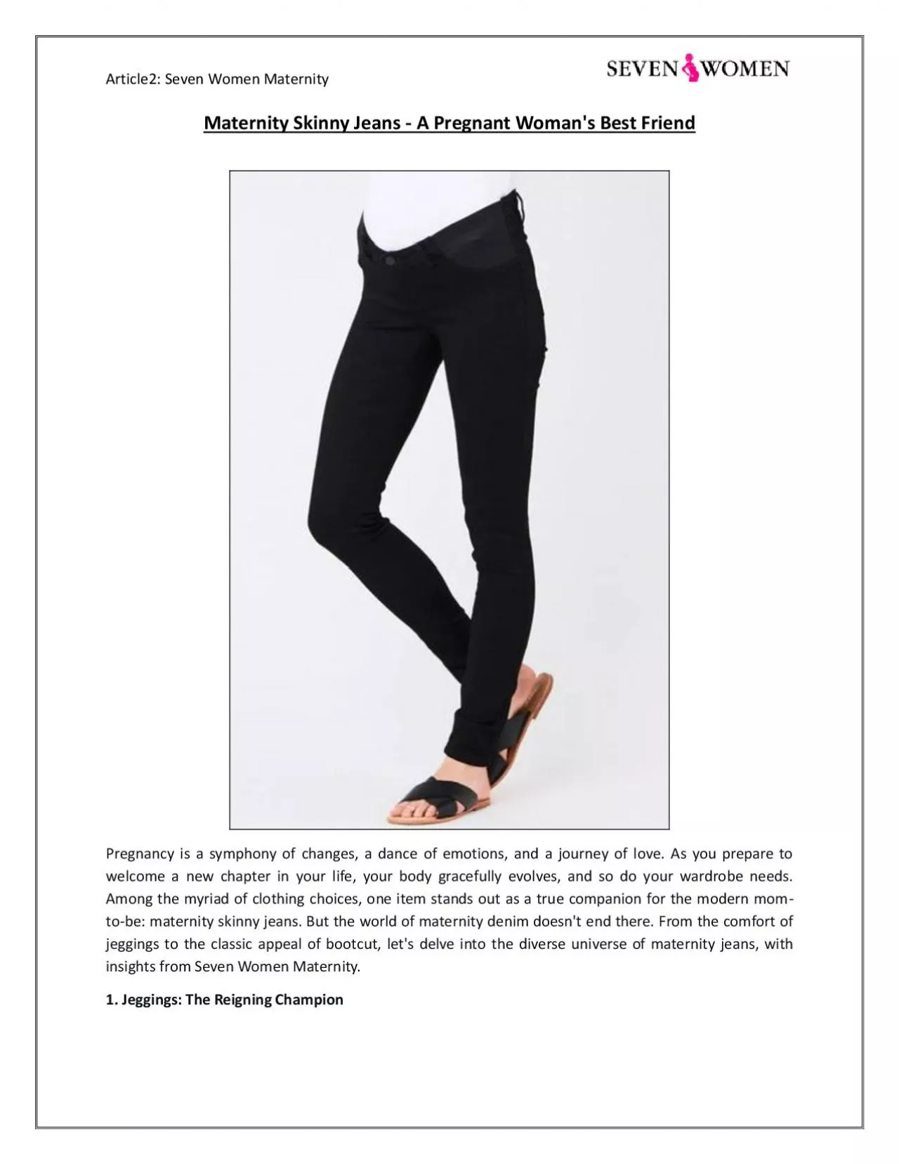Maternity Skinny Jeans - A Pregnant Woman\'s Best Friend