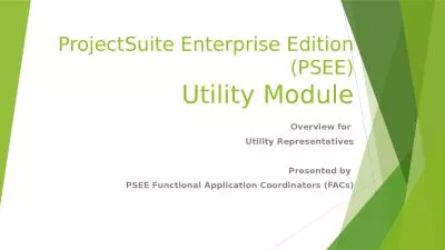 ProjectSuite  Enterprise Edition (PSEE)