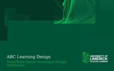 ABC Learning Design PowerPoint Based Curriculum Design Storyboard