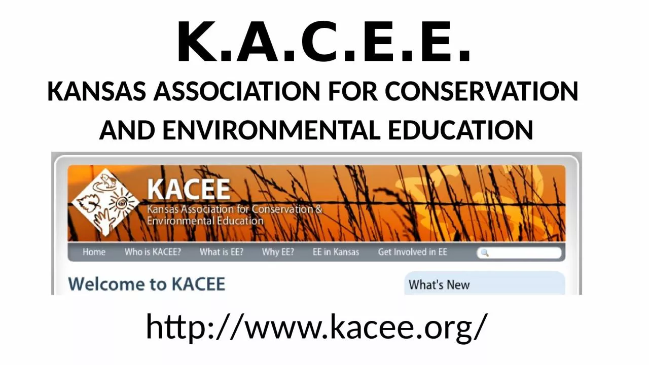 PPT-K.A.C.E.E. KANSAS ASSOCIATION FOR CONSERVATION