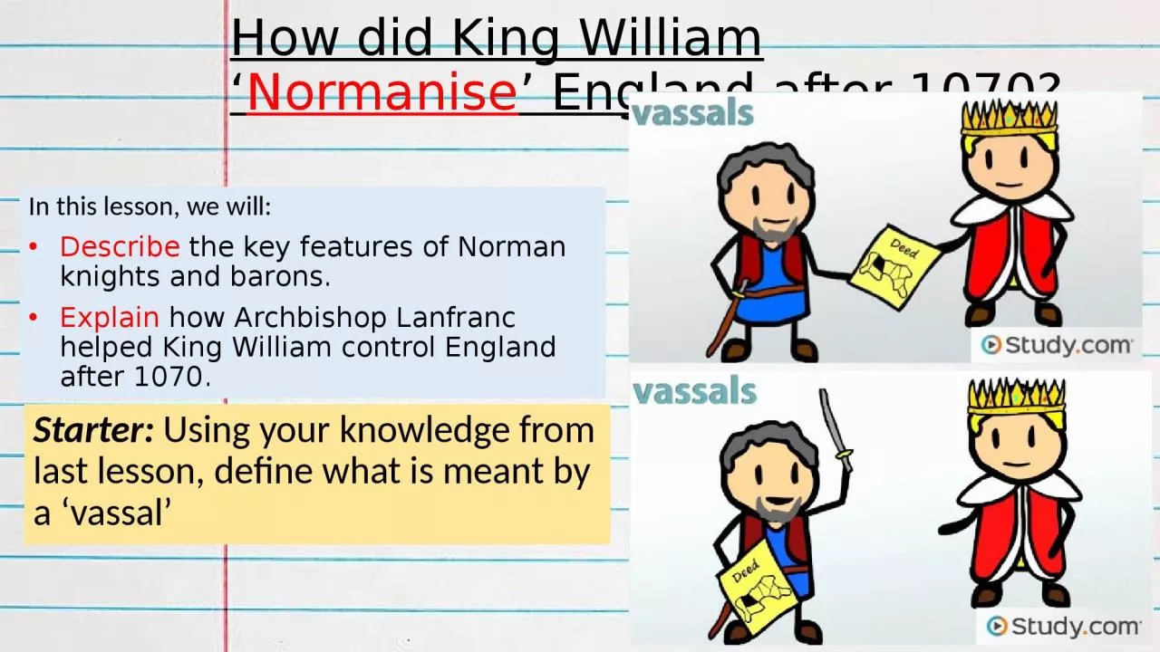 PPT-How did King William ‘