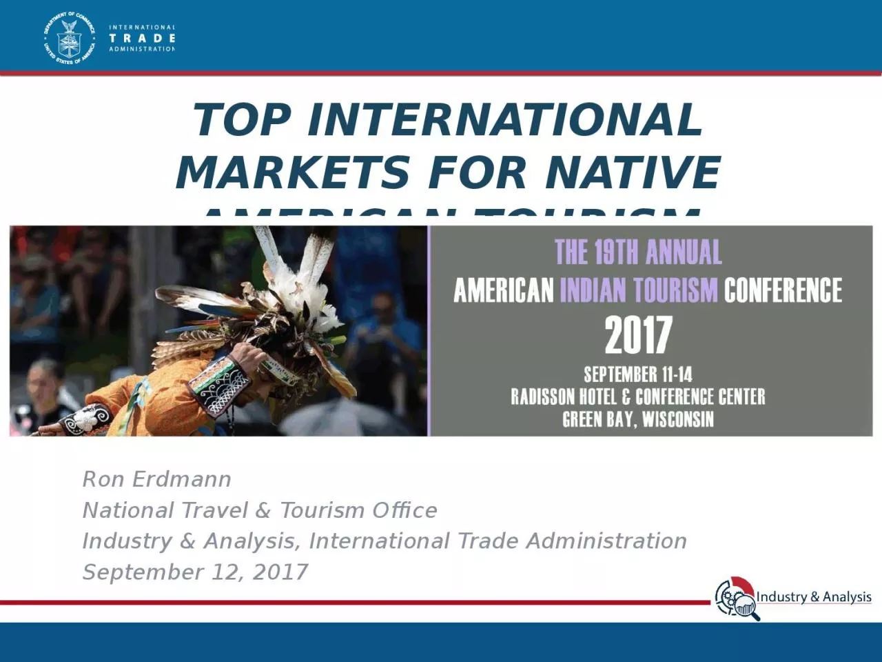 PPT-Top International Markets for Native American Tourism