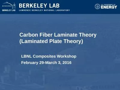 Carbon Fiber Laminate Theory