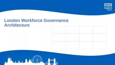 London Workforce Governance Architecture 