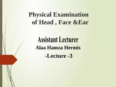 Physical Examination of Head