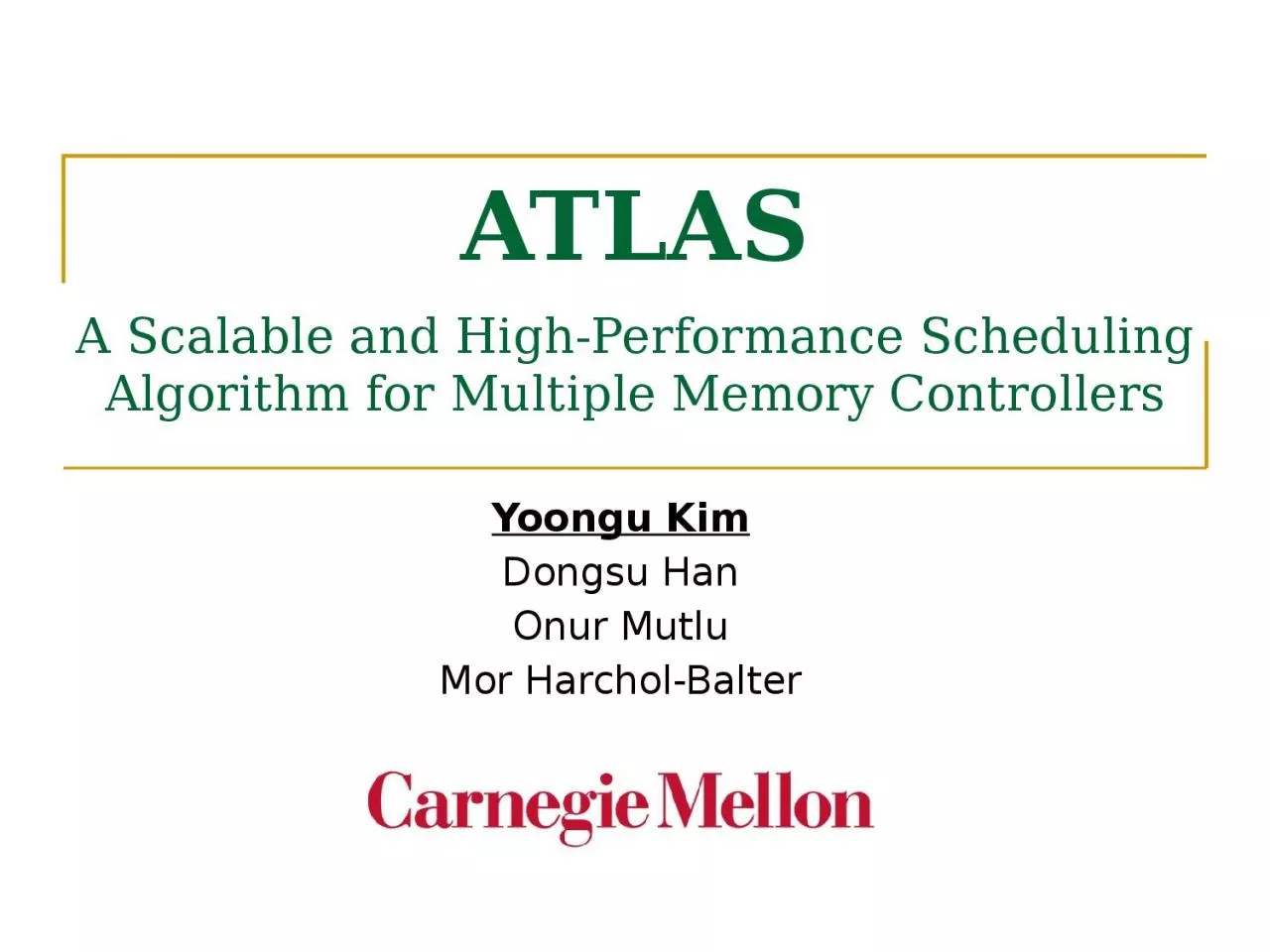 PPT-ATLAS A Scalable and High-Performance Scheduling Algorithm for Multiple Memory Controllers