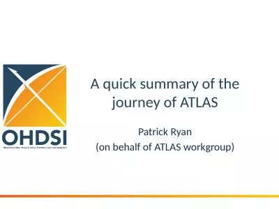 A quick summary of the journey of ATLAS