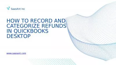 How to record and Categorize refunds in quickbooks desktop