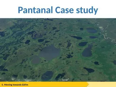 Pantanal Case study 2 2 Session objectives