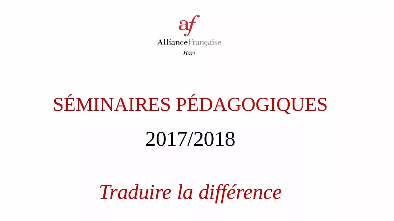 PPT-SÉMINAIRES PÉDAGOGIQUES