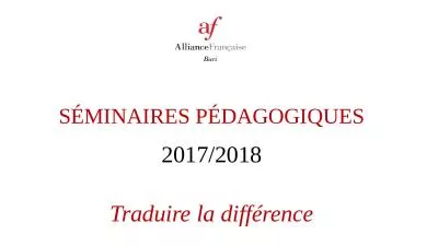 SÉMINAIRES  PÉDAGOGIQUES