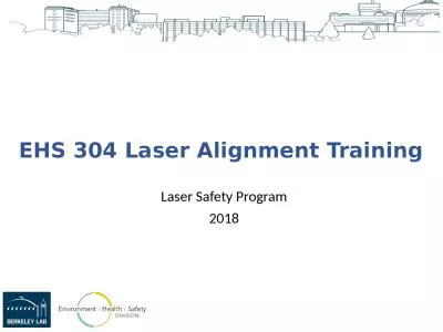 EHS 304 Laser Alignment Training