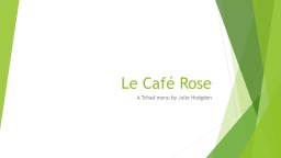 PPT-Le Café Rose A Tchad menu by Julie Hodgdon