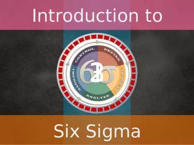 1 2 3 Introduction to Six Sigma