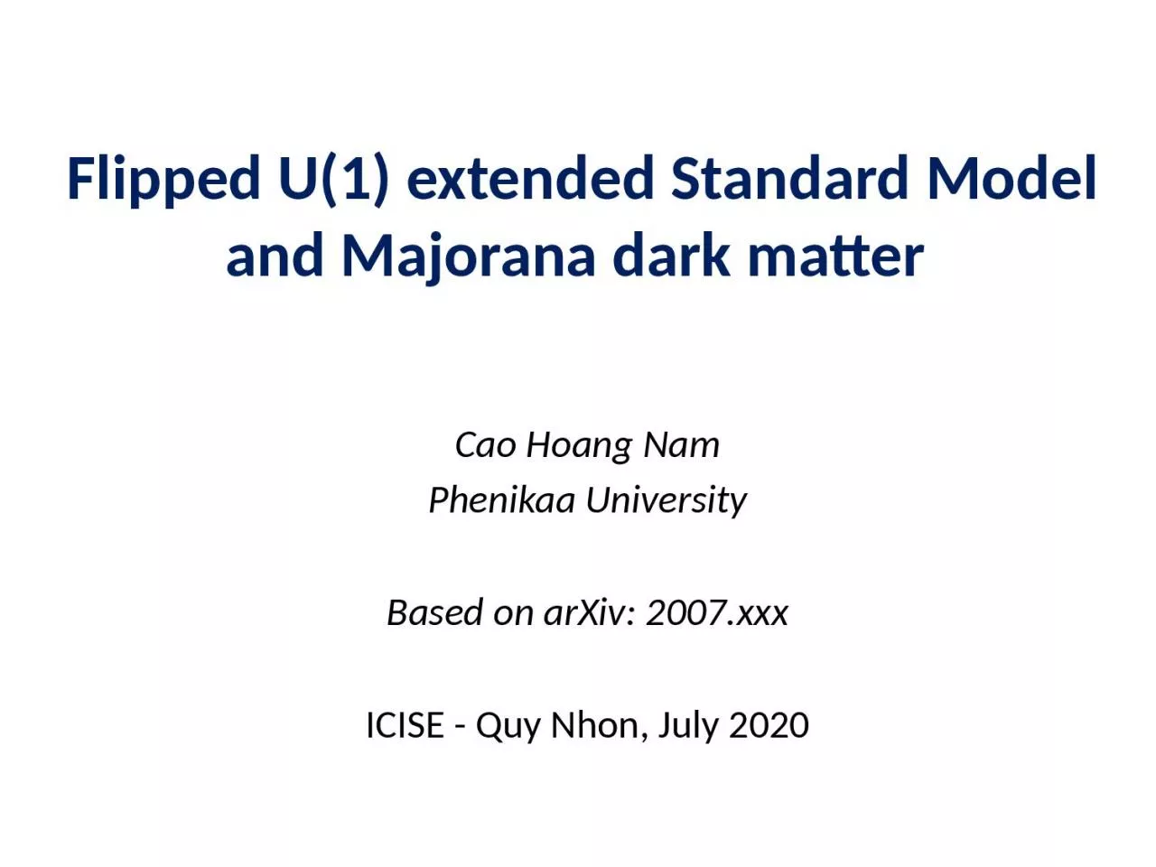 PPT-Flipped U(1) extended Standard Model and Majorana dark matter