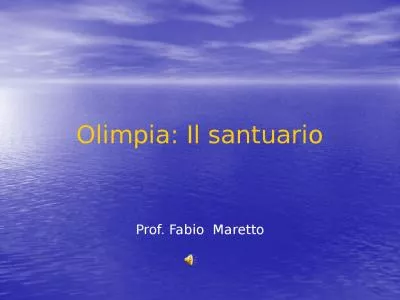 Olimpia: Il santuario Prof. Fabio  Maretto