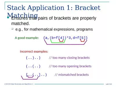 Stack Application  1: Bracket