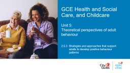 PPT-GCE Health and Social Care, and Childcare