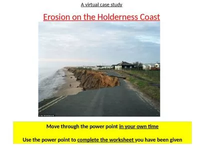 A virtual case study Erosion on the Holderness Coast