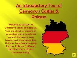 An Introductory Tour of Germany’s Castles & Palaces