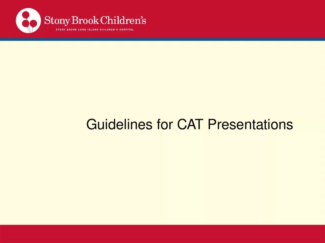 PPT-Guidelines for CAT Presentations