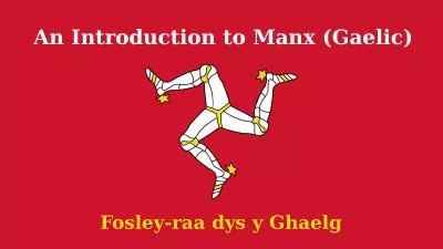 An   Introduction  to  Manx