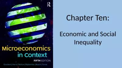 Chapter Ten: Economic and Social Inequality