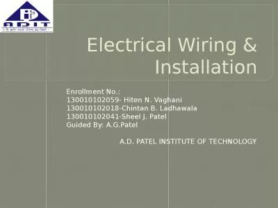 Electrical Wiring & Installation