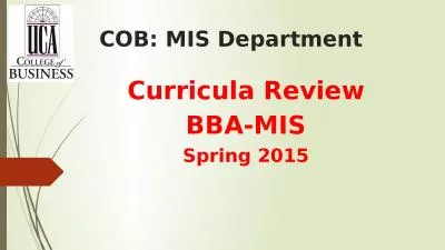 COB: MIS Department Curricula Review