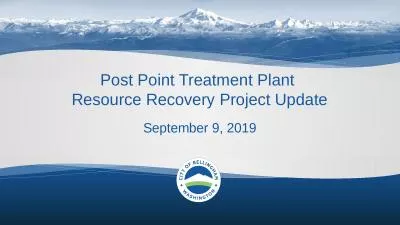 September 9, 2019 Post Point Treatment Plant