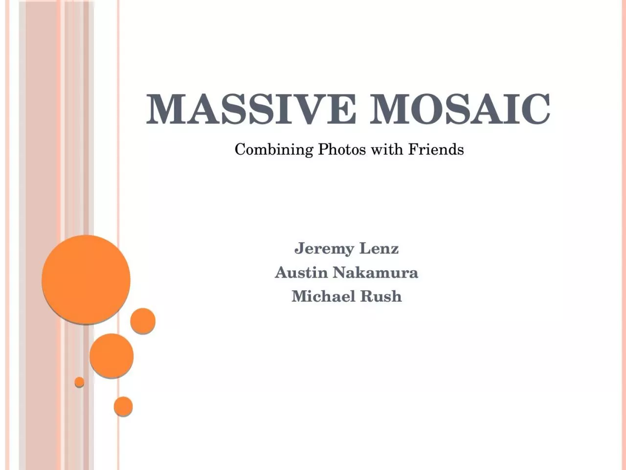 PPT-Massive Mosaic Jeremy Lenz