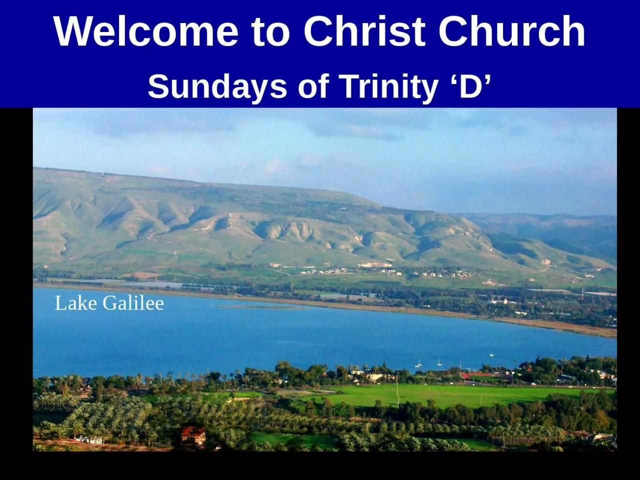 PPT-Welcome to Christ Church