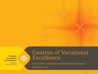 Centres  of Vocational Excellence