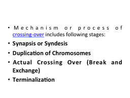 Mechanism or process of 