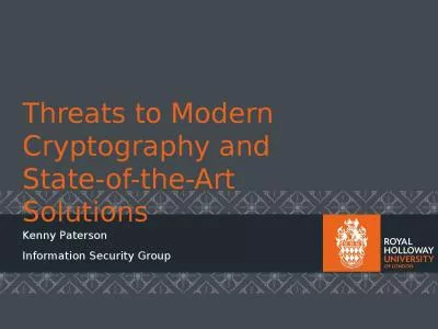 Threats  to Modern Cryptography and State-of-the-Art