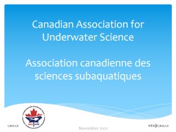 Canadian Association for Underwater Science
