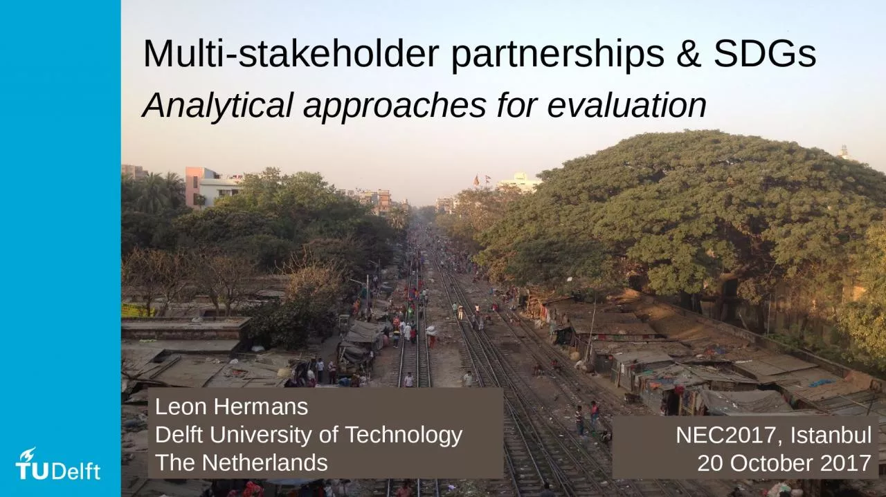 PPT-Multi-stakeholder partnerships & SDGs