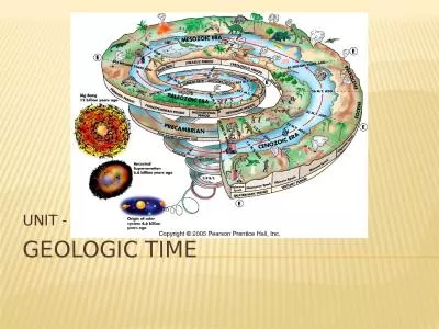 GEOLOGIC TIME UNIT - 9 GEOLOGIC TIME