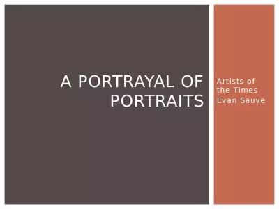 Artists of the Times Evan Sauve