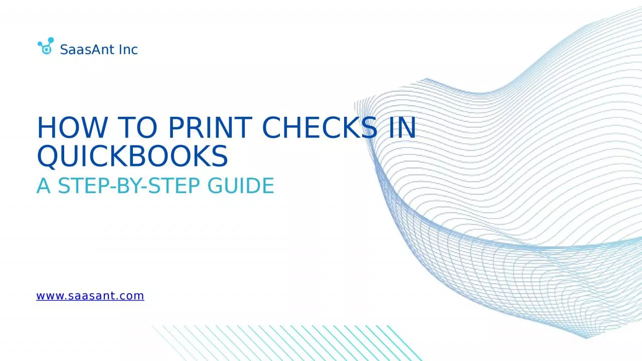 PPT-How to Print Checks in QuickBooks: A Step-by-Step Guide