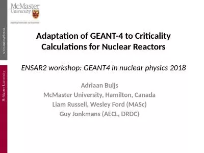 Adaptation of GEANT-4 to Criticality Calculations for